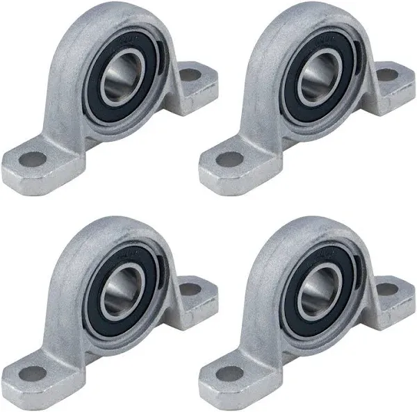 Sydien Pillow Block Bearing 4Pcs 12mm/0.47" Diameter Ball Mounted Pillow Block Insert Bearings (12mm)