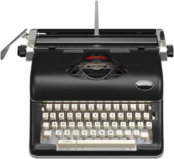 Manual Typewriter - Vintage Typewriter for Home &amp; Office Decor - Easy Setup, Gre