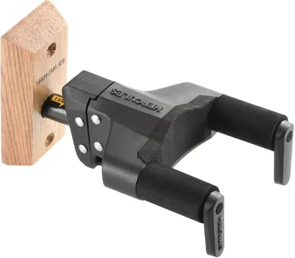 Hercules GSP38WB+ Guitar Wall Hanger, Wood Base, Short Arm | Reverb Canada