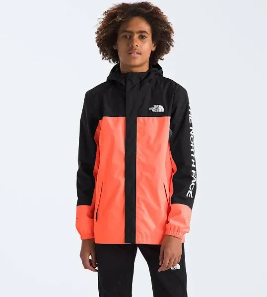 THE NORTH FACE Boys' Antora Waterproof Rain Jacket, Vivid Flame, X-Large