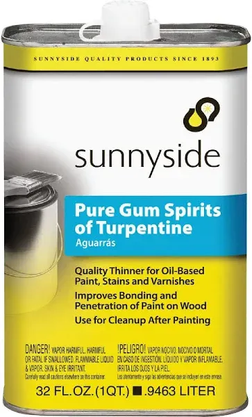 Sunnyside Pure Gum Spirits Turpentine