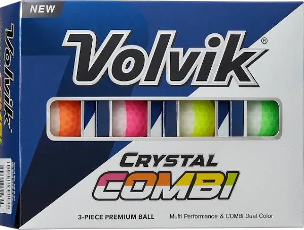 Volvik Crystal Combi Golf Balls