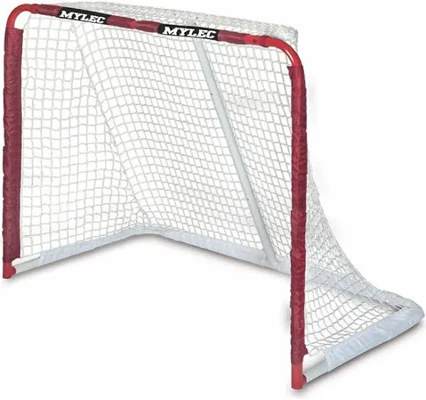 Mylec Hockey All Purpose Steel Goal Heavy Gauge Nylon Netting 52&#034; x 43&#034; x 28&#034;