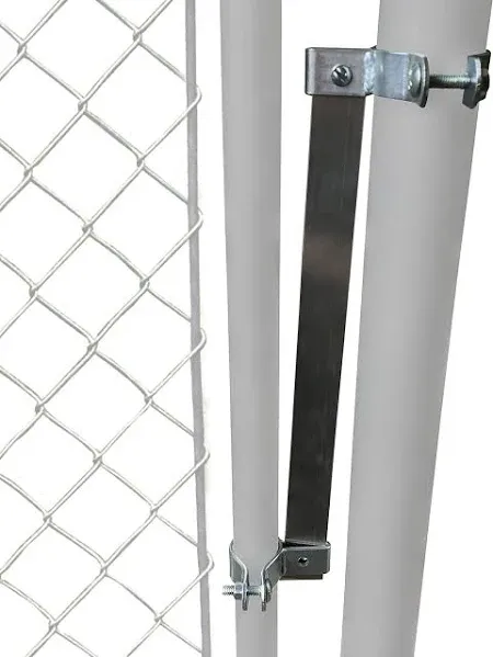 Automatic Chain Link Self Closing gate Closer. Adjustable Closing Tension, Outdoor Gate Spring, Works Great for Pool and Dog Gates or Any Chainlink gate – Made in USA