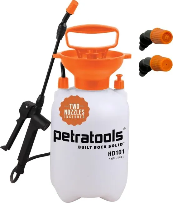 1 Gallon Pump Sprayer - HD101 Garden Sprayer with 2 Nozzles Included, Pump Sp...