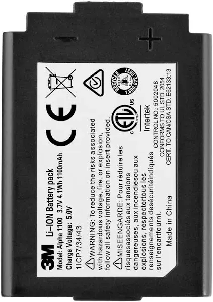 3M ALPHA1100 Rechargeable Li-Ion Battery Pack