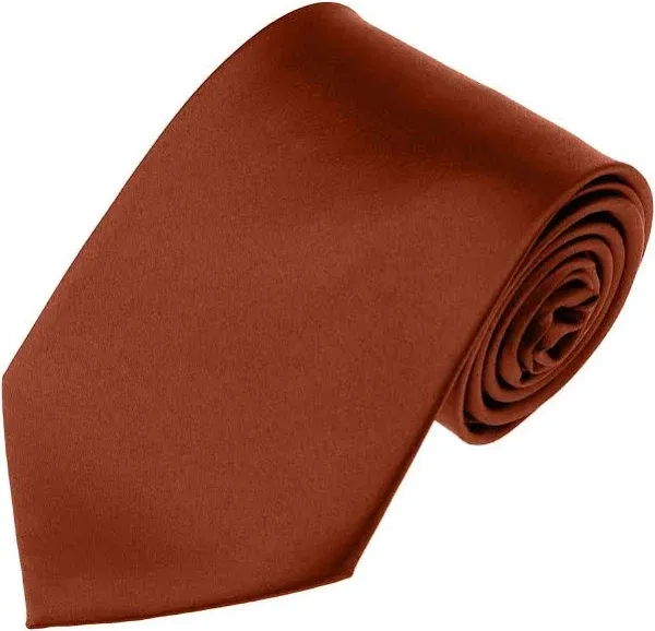 Solid Cinnamon Color Standard Men&#039;s Necktie 