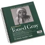 Strathmore Toned Sketch Paper Pad 400 Series 9in x 12in 50 Sheets Gray