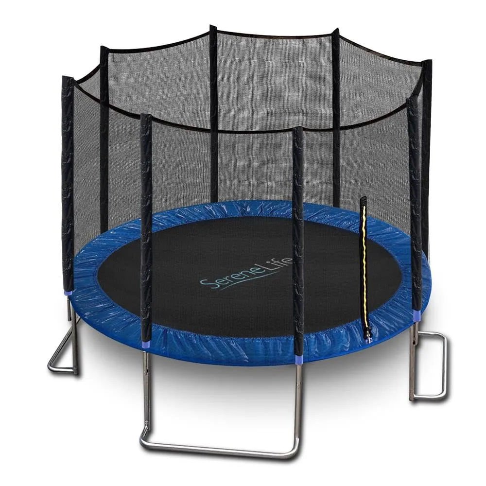 SereneLife Full Size Backyard Trampoline with Safety Net