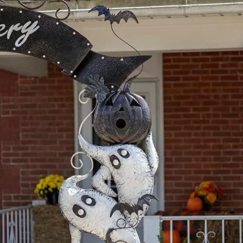 Large Metal Halloween Archway Arbor