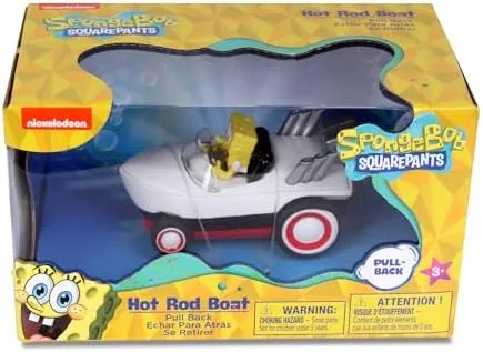 Spongebob Squarepants Patrick Pull-Back Hot Rod Boats Car