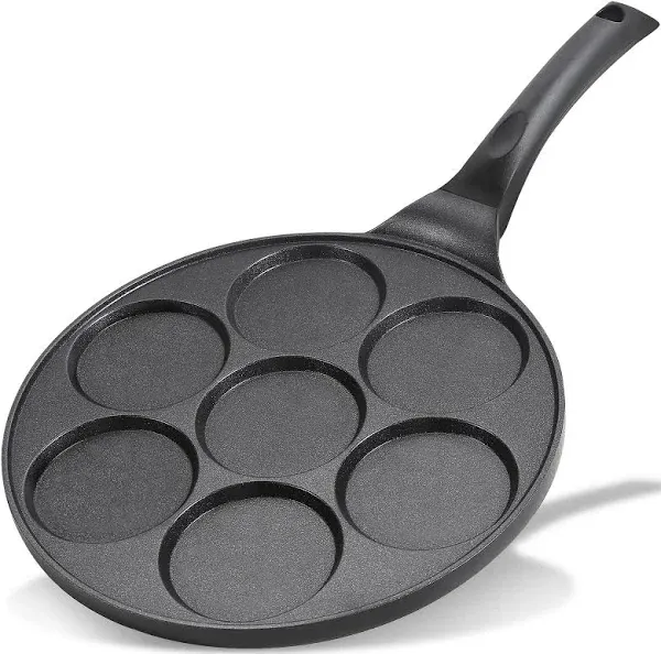 Nonstick Pancake Pan Pancake Griddle with 7-mold Design Mini Pancake Maker wi...