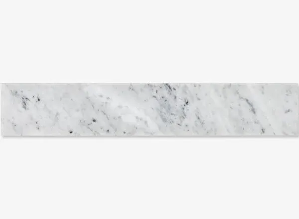 ARIEL Bathroom Vanity Backsplash 21&#034; Marble Material 10 lb Weight in White READ