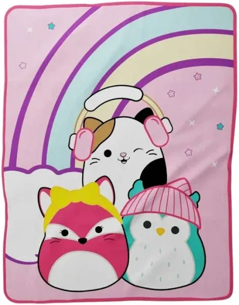 Squishmallows Kids Bedding Super Soft Micro Raschel Throw