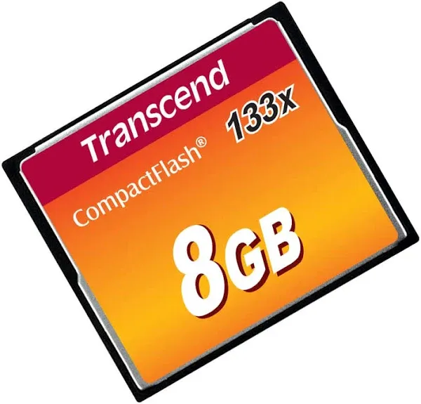 8Gb Transcend 133x New Sealed CompactFlash Memory Card TS8GCF133 w/Serial Number  | eBay