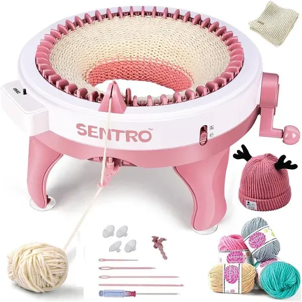 SENTRO Knitting Machine 48 Needles Smart Weaving Loom Round Knitting Machines...