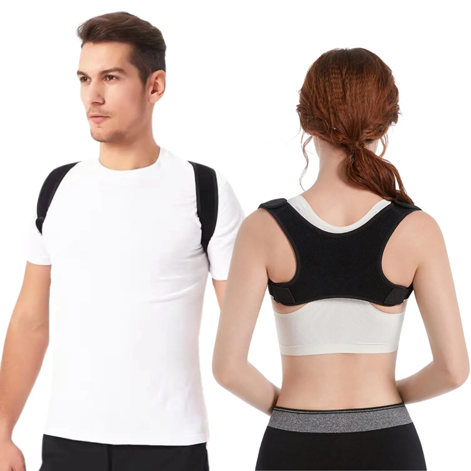 Posture Corrector for Women, Adjustable Back Brace for Men, Back Support, Shoulder Brace, Neck and Back Pain Relief, Shoulder and Back Straightener, Back Brace for Posture, Upper Back Corrector