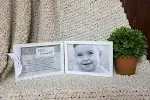 First Grandchild Gift for New Grandparents - Poetry Frame (White)