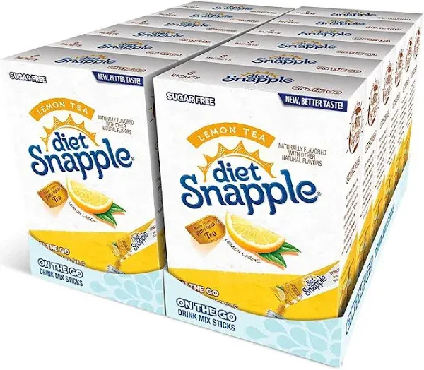 Diet Snapple - Sugar Free & Delicious, Made with Natural Flavors (Diet Lemon, 72 Sticks)