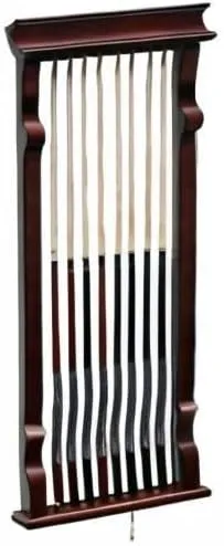 Hathaway Vintage Wall Billiard Pool Cue Rack