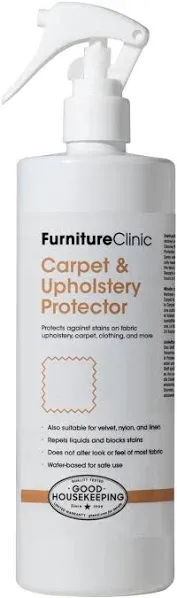 Furniture Clinic Carpet & Upholstery Care Kit | Clean, Protect, and Prevent Stains, Odors, and Dirt for Upholstery, Carpet, Furniture, Fabric, Textiles and More with our Cleaner and Protector Sprays