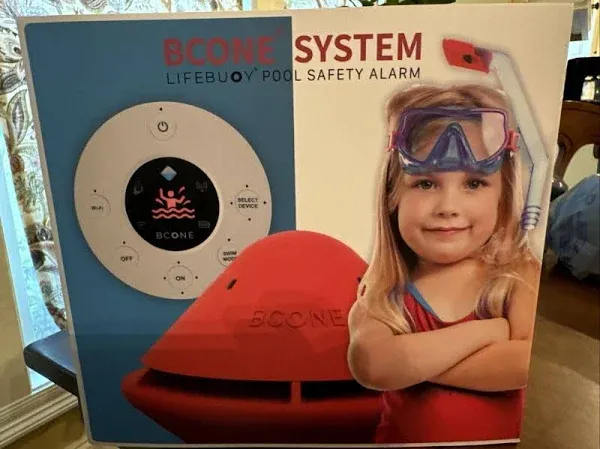 Lifebuoy 2.0 BCone Smart Floating Pool Alarm Safety System, Works with Alexa and