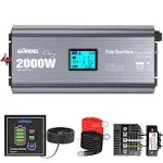 GIANDEL 2000W Pure Sine Wave Power Inverter FCC Approved Low EMI DC 12V to AC...