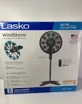 Lasko WindStorm 18"" Adjustable Pedestal Fan with Remote Control, S18654