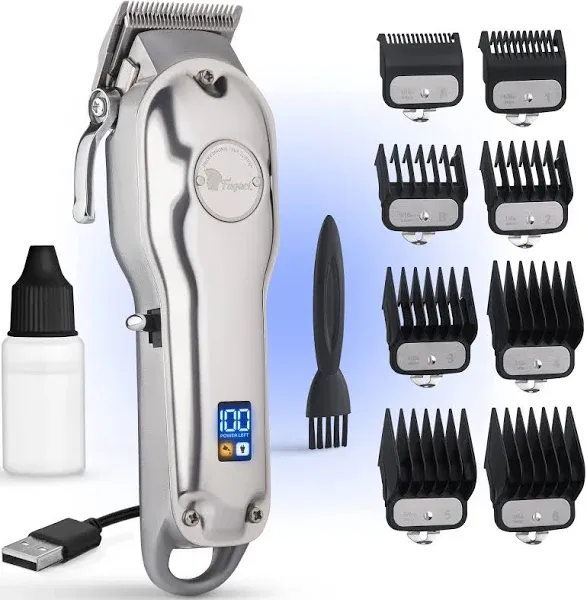 Fagaci Professional Hair Clippers for Barbers with Precise Cutting, Turbo Power Cordless Hair Clippers for Men Professional, Clippers for Hair Cutting, Maquina de Cortar Cabello, Men Hair Clippers Kit