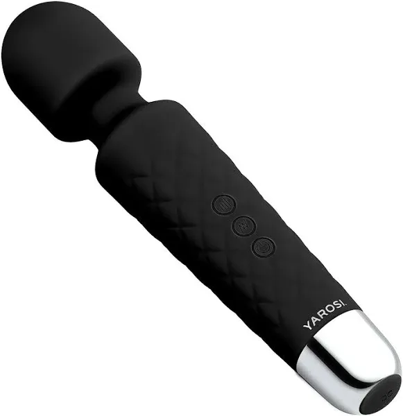 Personal Wand Massager by Yarosi - Strongest Therapeutic Vibrating Power - Best Rated for Travel Gift - Magic Stress Away - Perfect for Muscle Aches