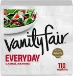 ONDAGO Vanity Fair Everyday Paper Napkins - 110 2-Ply Disposable Napkins (Pack of 3) - 330 Total