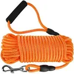 Long Dog Leash, 32ft Floating Dog Training Leash, Check Cord Rope Leash with ...