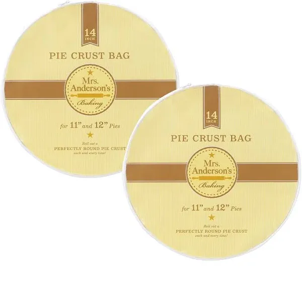 Mrs. Anderson&#039;s Baking Easy No-Mess Pie Crust Maker Bag, BPA Free, 14-Inch,...