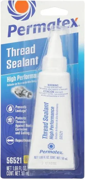 Permatex 56521 High Performance Thread Sealant - 50 ml tube