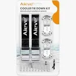 Aieve Cooler Tie down Straps Kit - Ice Chest Lock Bracket - Cooler Accessories S