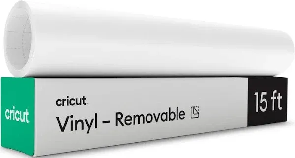 Cricut Premium Removable Vinyl (12 in × 15 ft), No-Residue Easy Remova