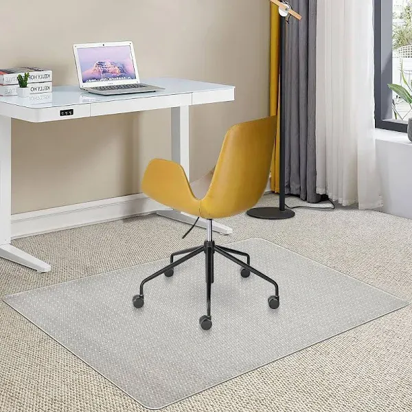 Desk Chair Mat for Carpeted Floors, 30&#034; X 48&#034;, Transparent Office Chair Mat f...