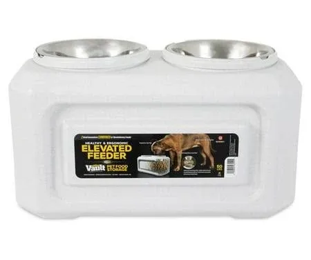 Gamma2 Elevated Dog Feeder with Storage