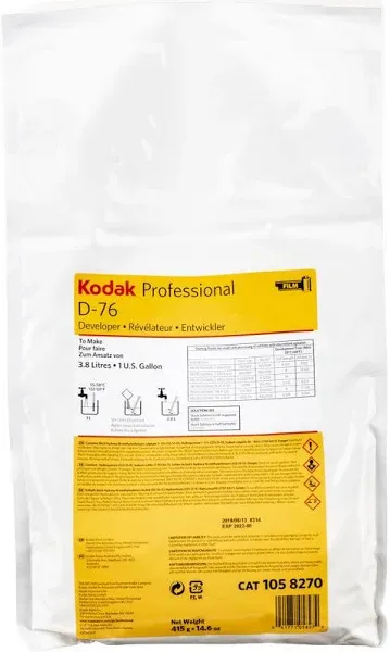 Kodak D-76 Developer Powder, B and W Film 1 Gallon