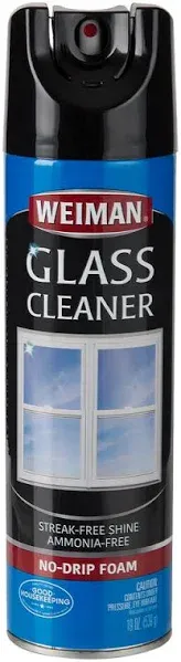 Weiman Foaming Glass Cleaner Aerosol Can 6/Carton