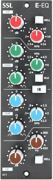 Solid State Logic 611EQ 500 Series Parametric Equalizer Processor