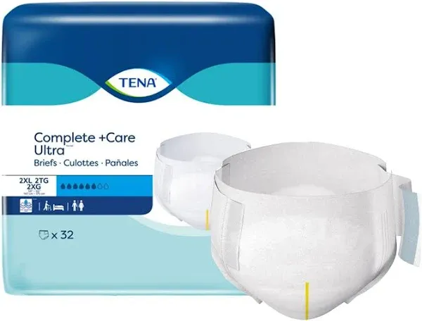 Tena Complete Ultra Incontinence Brief, Medium - Bag/24