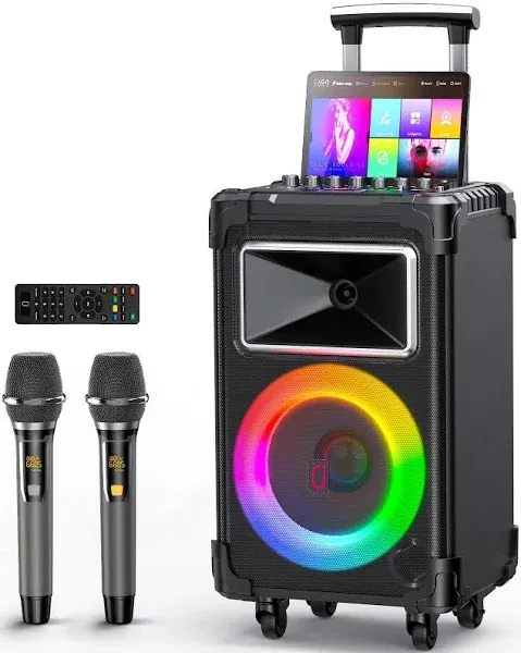 Karaoke Machine, 10&#034; Woofer Big Bluetooth Karaoke Speaker, Portable Party Speake