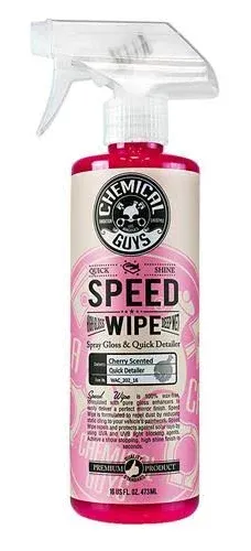 Chemical Guys Speed Wipe Quick Detailer and High Shine Spray Gloss Cherry Scent; 16-Ounce