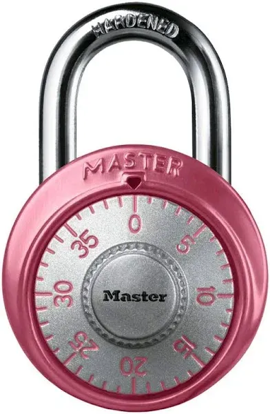 Master Lock 1530DPNK Locker Lock Combination Padlock, Pink