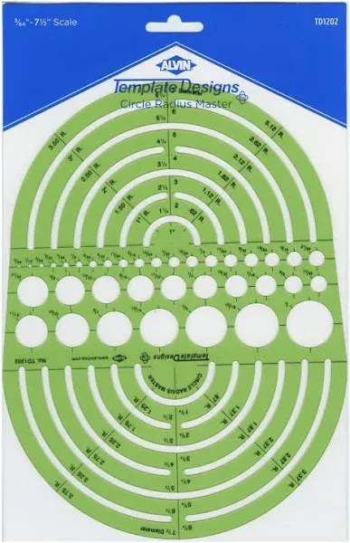 Alvin Circle Radius Master Template