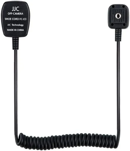 Flash TTL Cord JJC Off-Camera Flash Hot Shoe Cord for Canon R5 R6 RP R T8i T7 T7i T6 T6i T6s T5 T5i SL3 SL2 90D 80D 77D 6D Mark II 5D Mark IV M50 M6,etc Replaces Canon OC-E3 Cord -1.3m