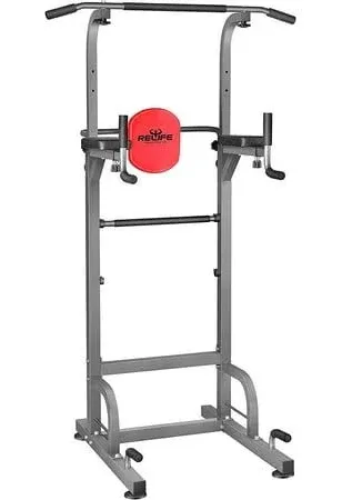 RELIFE REBUILD YOUR LIFE Power Tower Workout Dip Station