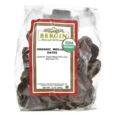 Bergin Nut Company Organic Medjool Dates, 14 Ounce Bag