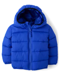 The Children's Place Baby and Toddler Boys' Medium Weight Wind-Resistant, Water-Resistant Puffer Jacket